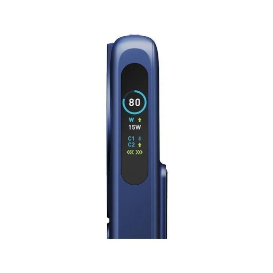 Energea Magpac Ultra Qi2 Magsafe Compatible Power Bank With Built-in Cable and Stand PD 35W 10000mAh - Indigo Blue